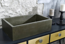 Load image into Gallery viewer, Dark Green Bathroom Vessel Sink / Colored Top Washbasin
