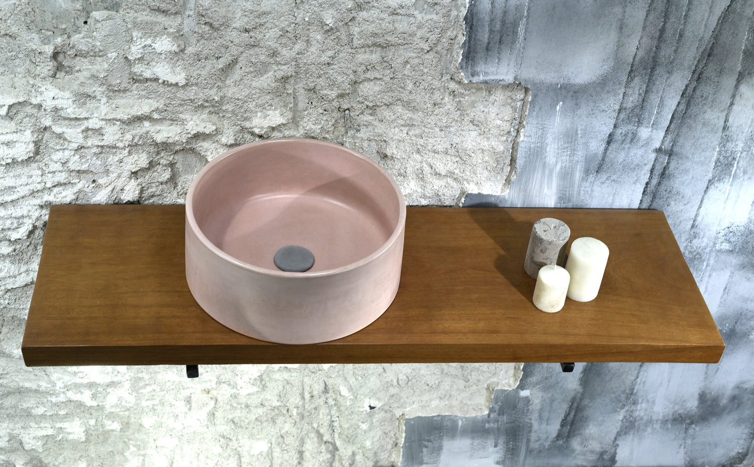 Whispering Blush : The Pale Pink Washbasin of Serenity