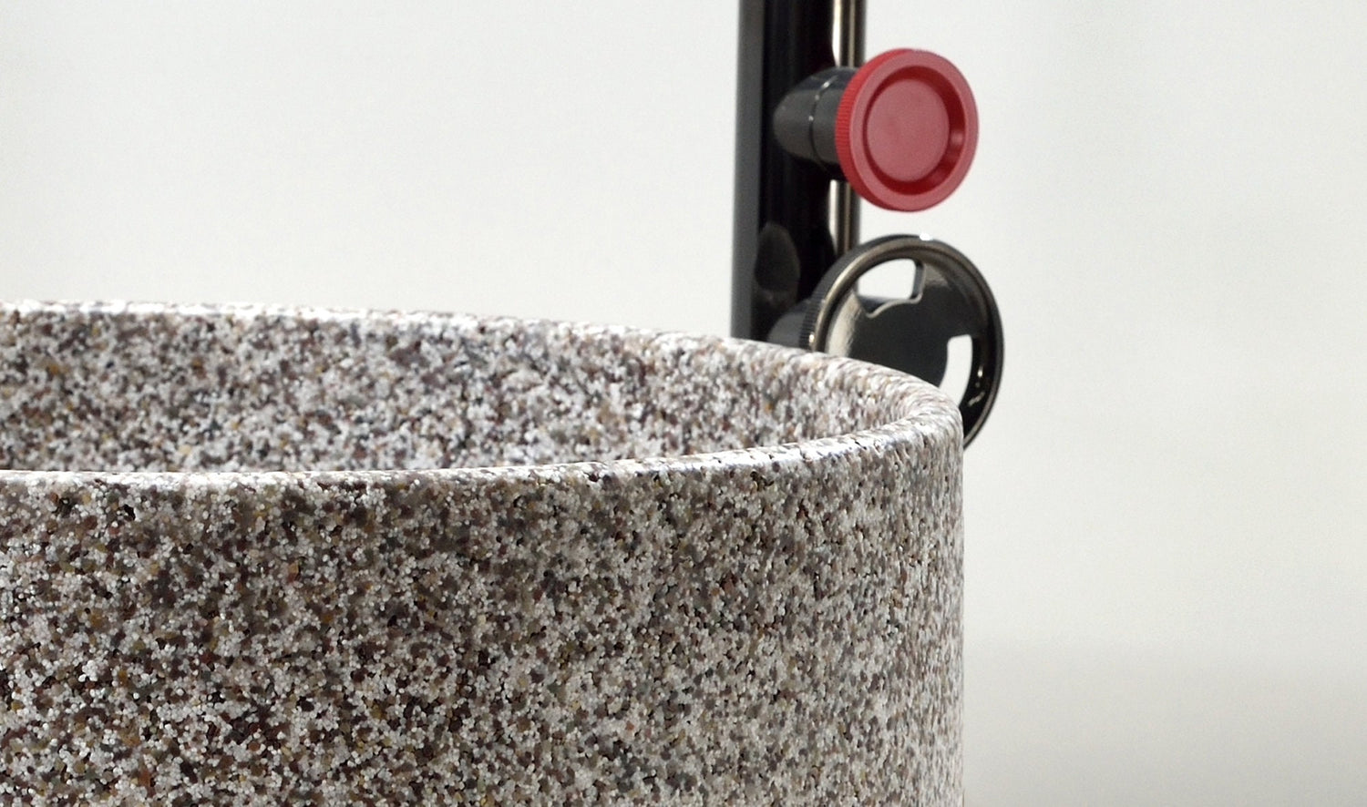 Nature 's Embrace : The Pebble and Sand Washbasin / Mosaic Stone Vessel