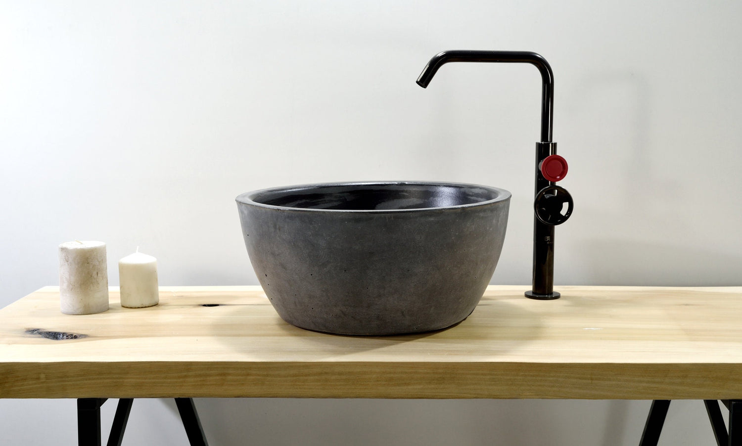 Hand Made Bathroom Vessel / Concrete Sink / Washbasin Vessel / Top Basin