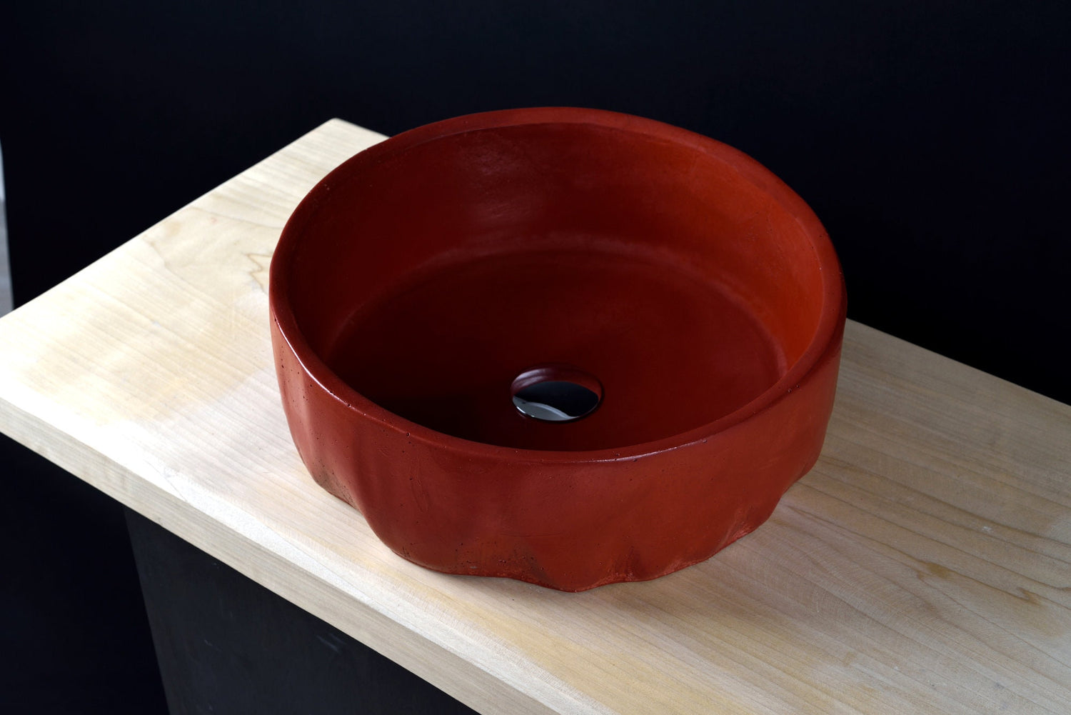 Red Concrete Sink  | Counter Top Wash Basin