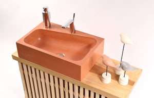 EPITOMI - NEW Modern Rectangular Counter Top Bathroom Sink