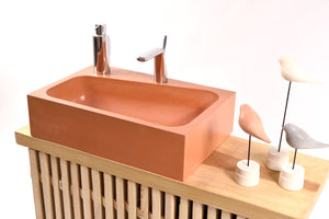 EPITOMI - NEW Modern Rectangular Counter Top Bathroom Sink