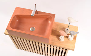 EPITOMI - NEW Modern Rectangular Counter Top Bathroom Sink