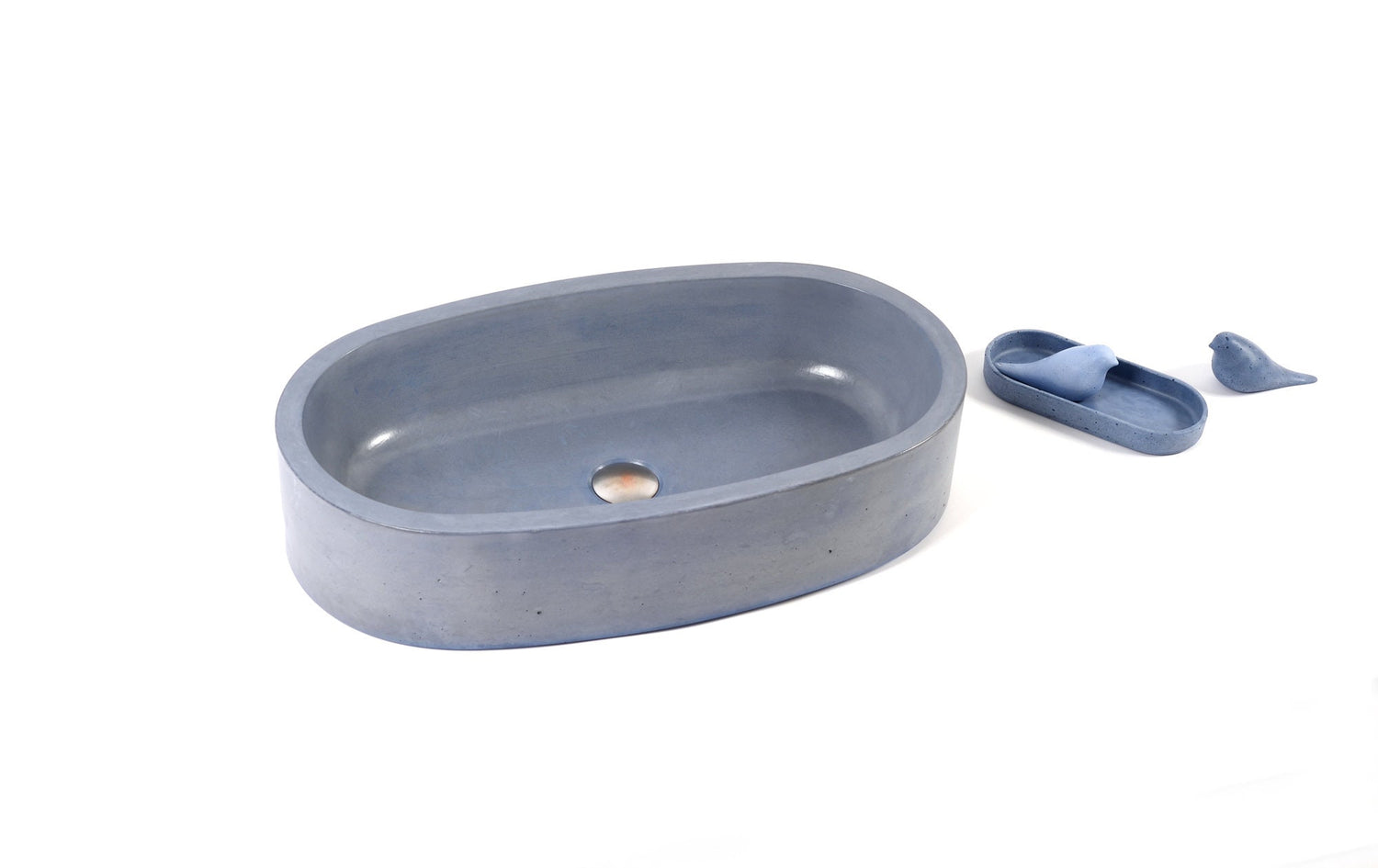 The Lebek Big Washbasin is now available in Grey Steel Blue, a brand-new shade.