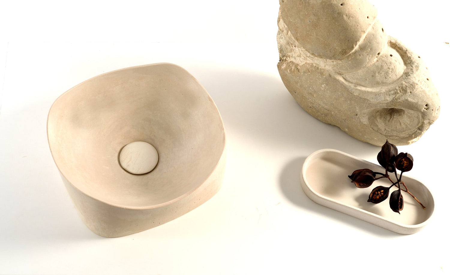 Libby Sink: The Waveform Stone Washbasin