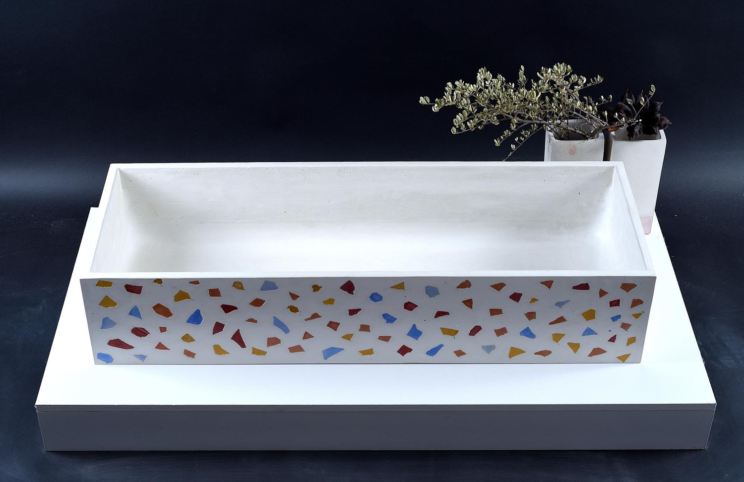 Bold Mosaic Masterpiece: Custom-Made Sink with Timeless Artistic Flair