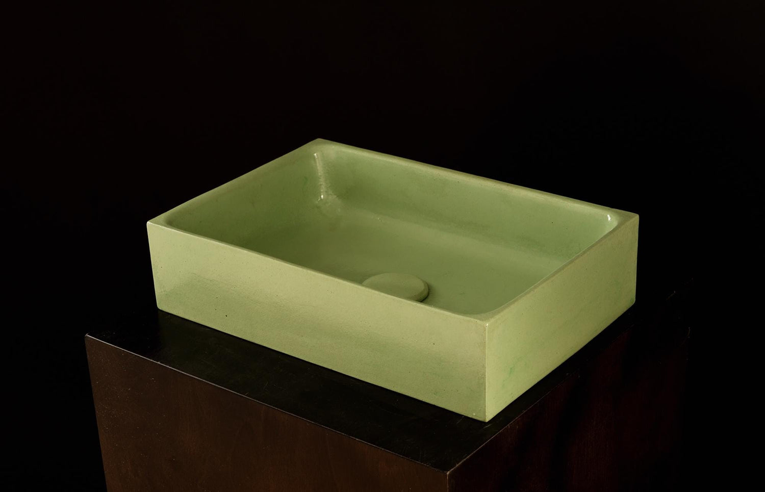 PLINT Light Mint Color Vanity Basin / Light Mint Green Bathroom Sink/ Light Mint Rectangular Washbasin