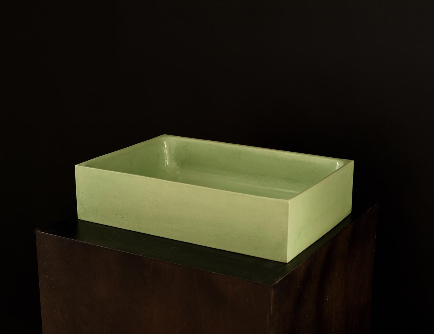 PLINT Light Mint Color Vanity Basin / Light Mint Green Bathroom Sink/ Light Mint Rectangular Washbasin