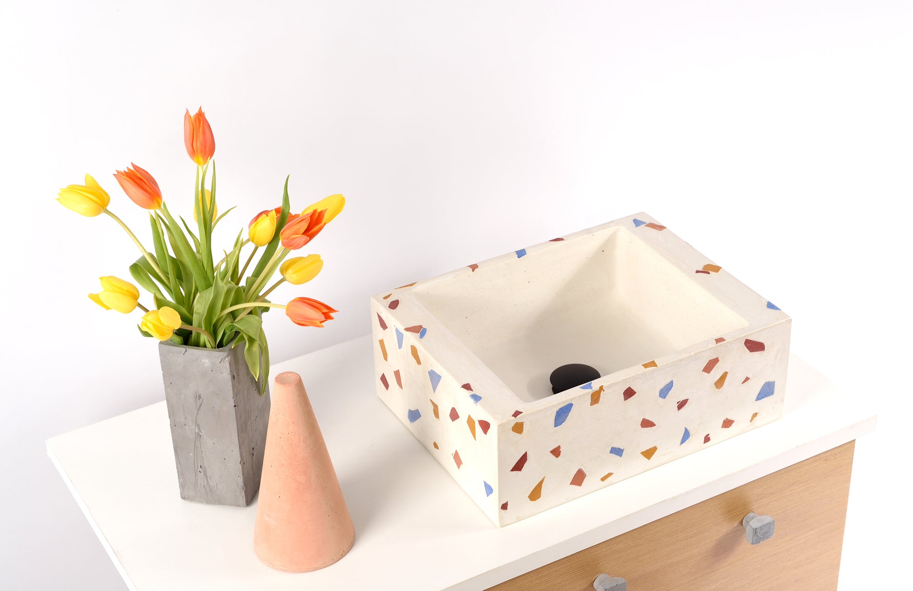 Made-to-measure terrazzo sink - robertotiranti.shop