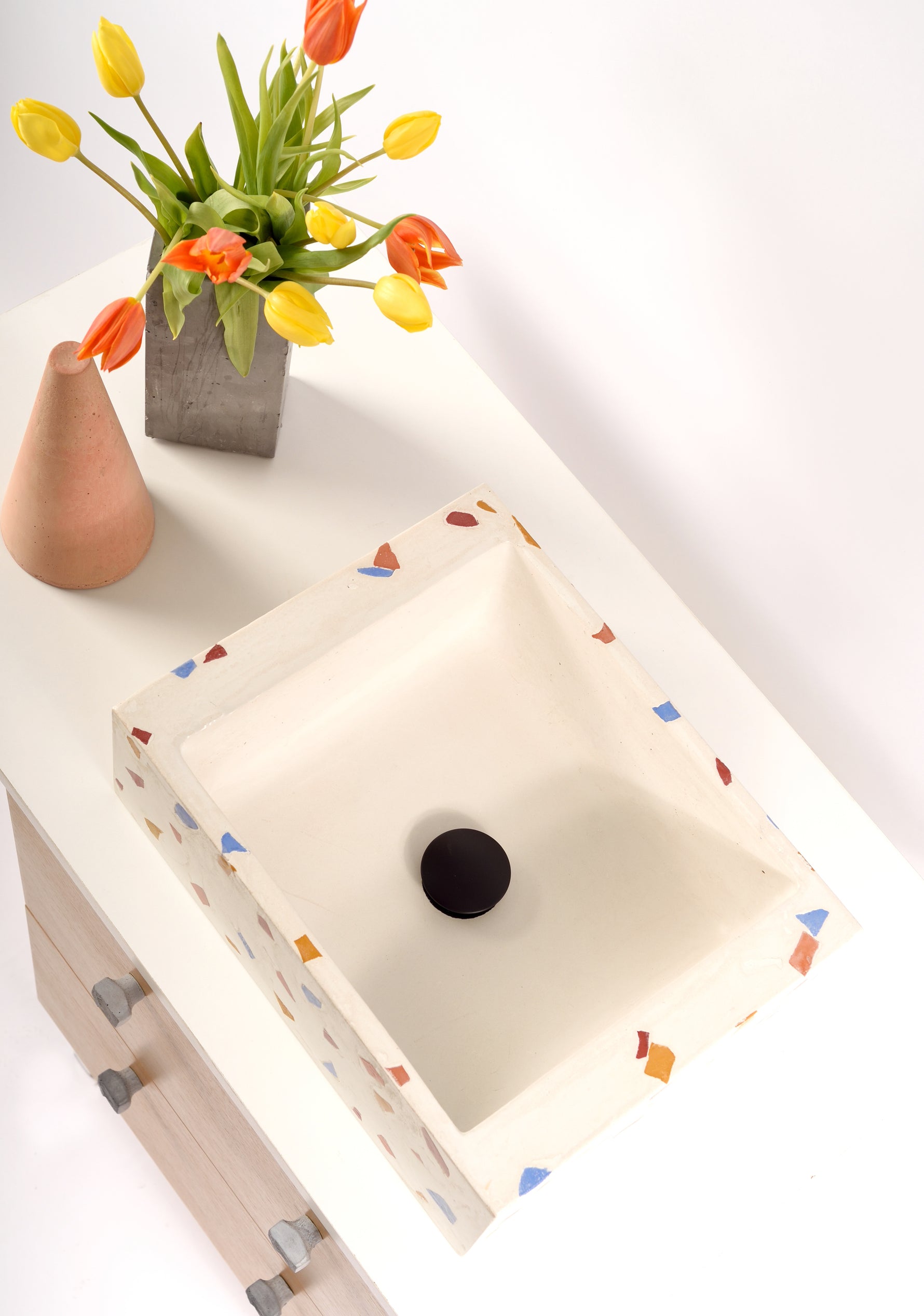 Made-to-measure terrazzo sink - robertotiranti.shop