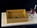 Gold Color Washbasin - robertotiranti.shop