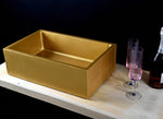 Gold Color Washbasin - robertotiranti.shop