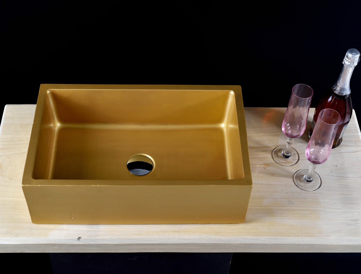 Gold Color Washbasin - robertotiranti.shop