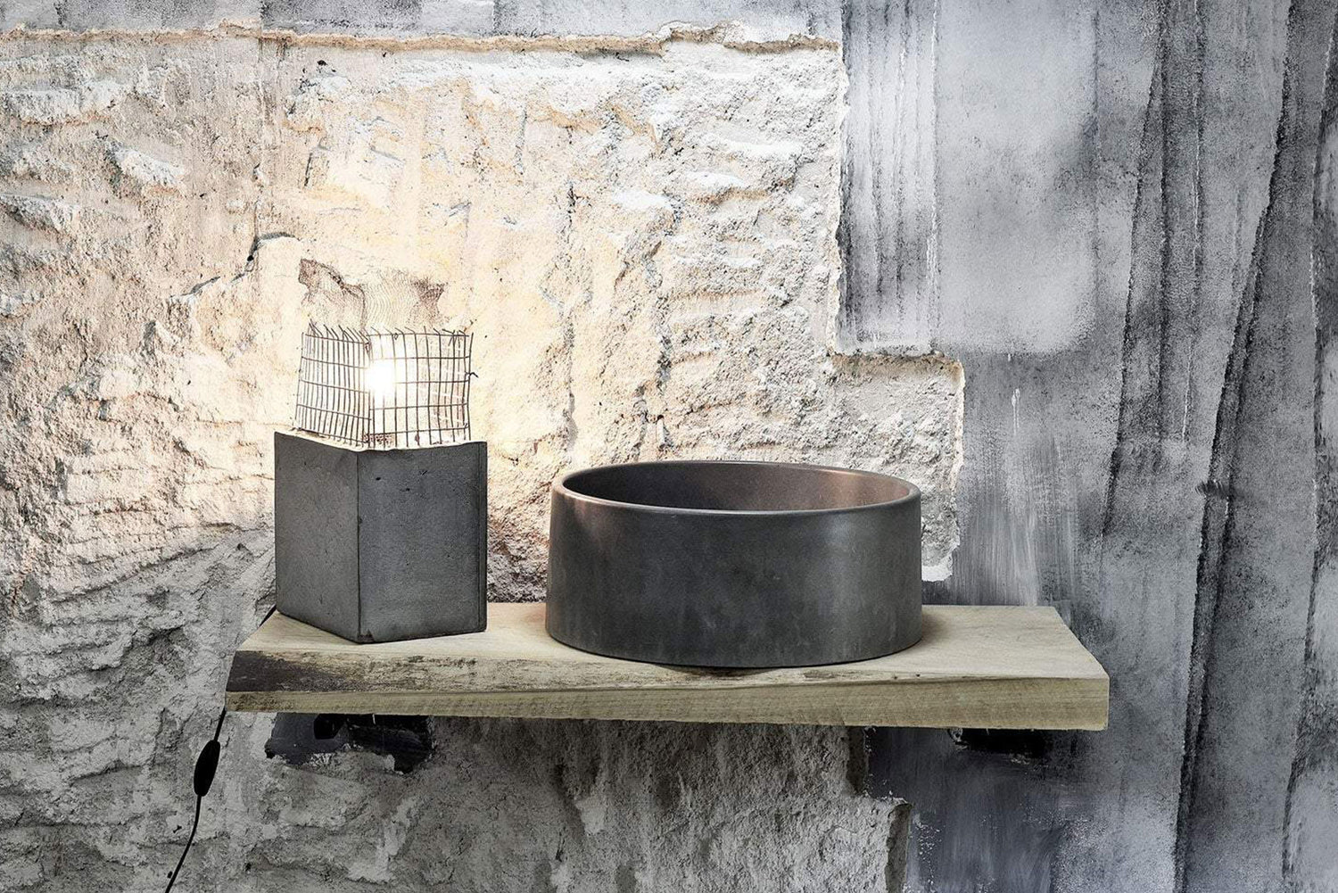 Oi - Charcoal Bathroom Sink Vessel - robertotiranti.shop