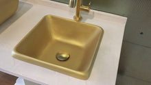 Load and play video in Gallery viewer, Kalo - Gold Bathroom Sink
