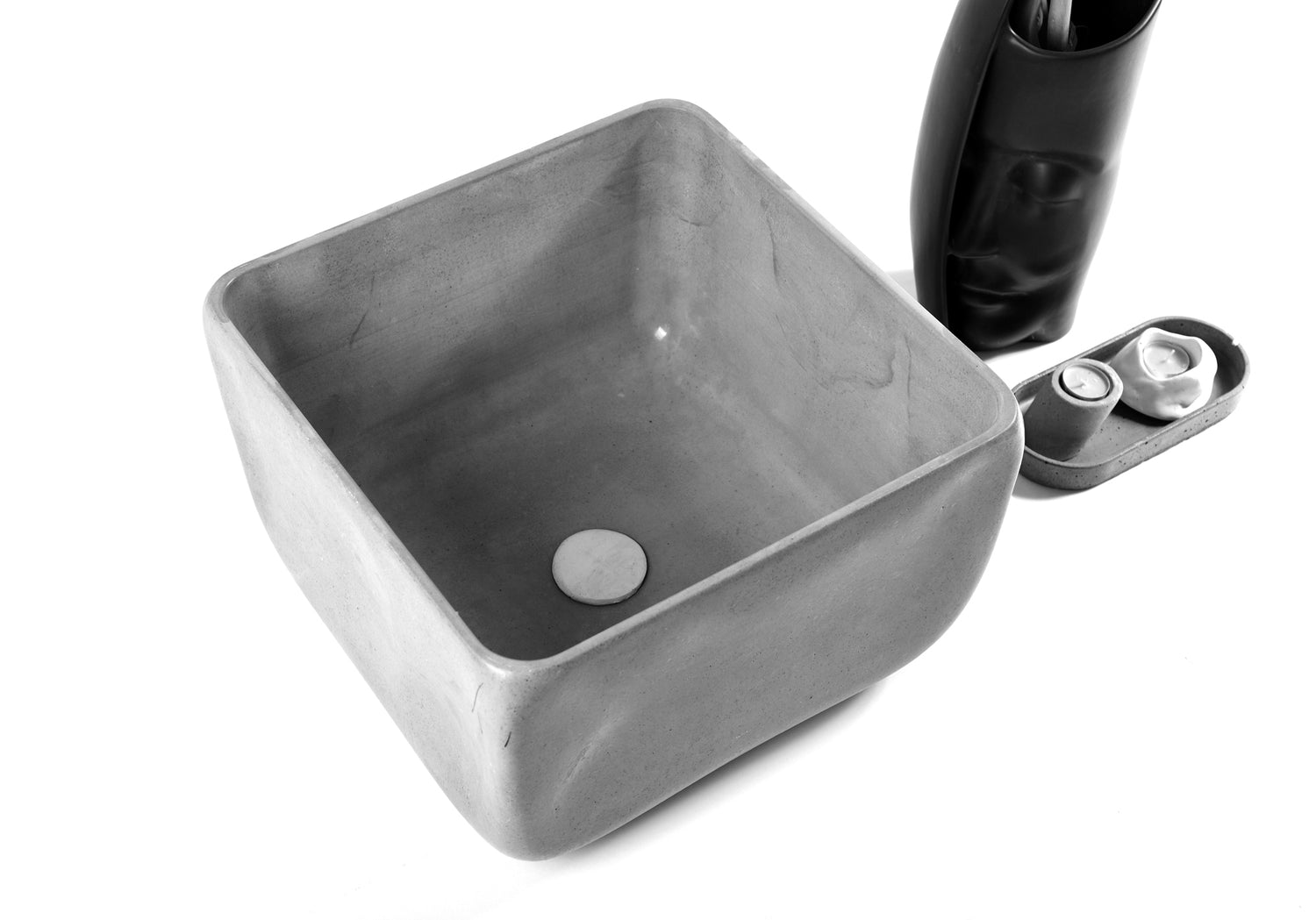 ODA - Grey Big Bathroom Sink - robertotiranti.shop