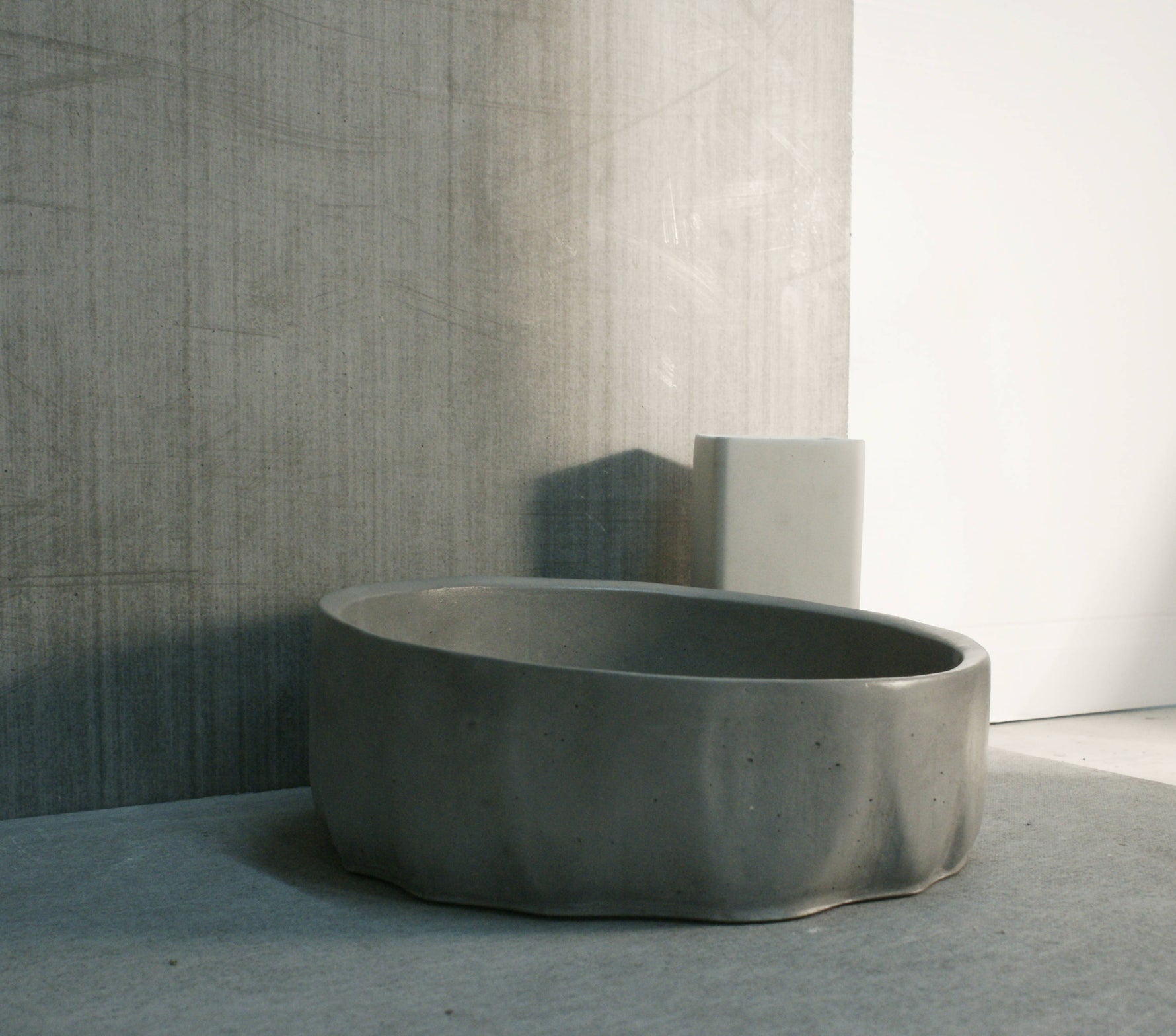 Flut - White Concrete Sink - robertotiranti.shop