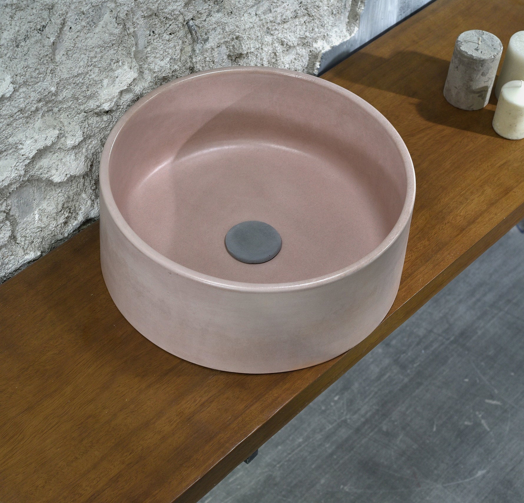 Oi - Pale Pink Concrete Sink - robertotiranti.shop