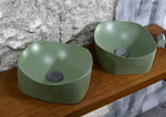 Libby  -  Green Bathroom Sink - robertotiranti.shop