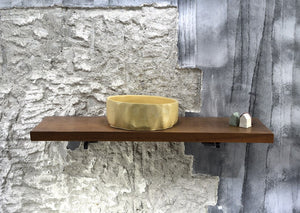 Flut - Yellow Concrete Vessel - robertotiranti.shop