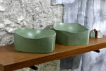 Libby  -  Green Bathroom Sink - robertotiranti.shop