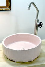 Load image into Gallery viewer, Flut Pale Pink Concrete Sink - robertotiranti.shop
