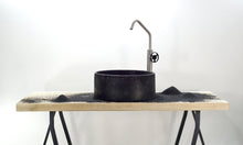 Load image into Gallery viewer, Mosaic - Black Sand Bathroom Sink - robertotiranti.shop
