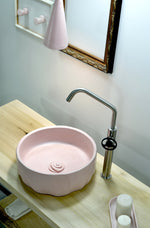 Flut Pale Pink Concrete Sink - robertotiranti.shop