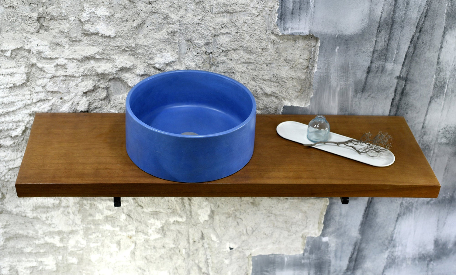 Oi - Blue Concrete Sink Bathroom - robertotiranti.shop