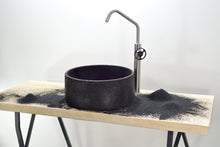 Load image into Gallery viewer, Mosaic - Black Sand Bathroom Sink - robertotiranti.shop
