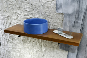 Oi - Blue Concrete Sink Bathroom - robertotiranti.shop