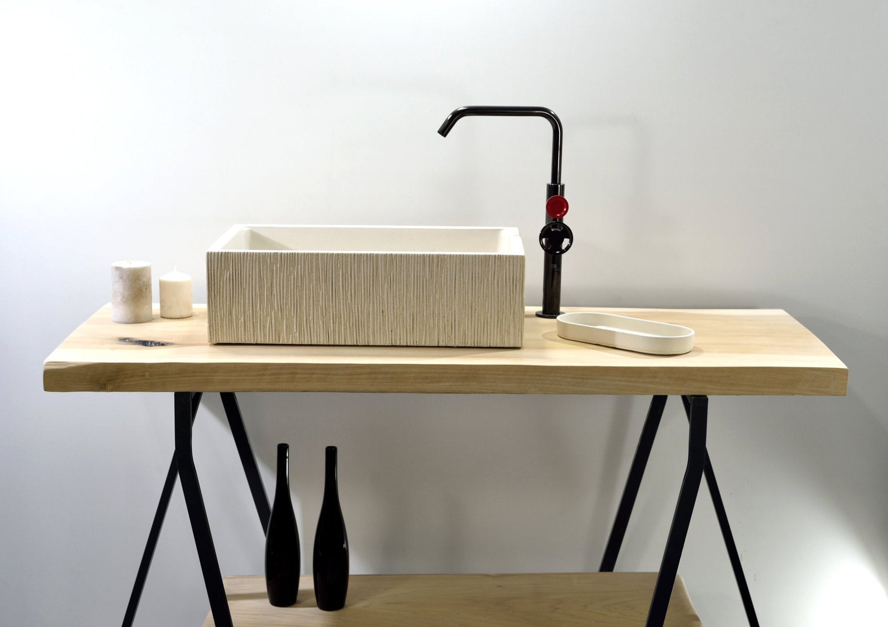 Tosca - Ivory Concrete Sink - robertotiranti.shop