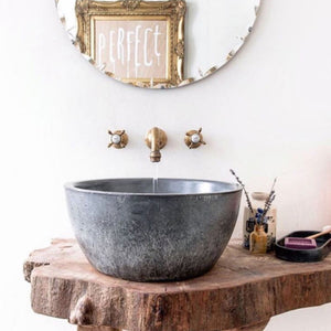 Beneba -  Ash Grey Bathroom Sink - robertotiranti.shop