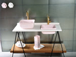 Kalo -Pale Petal Pink Bathroom Sink - robertotiranti.shop