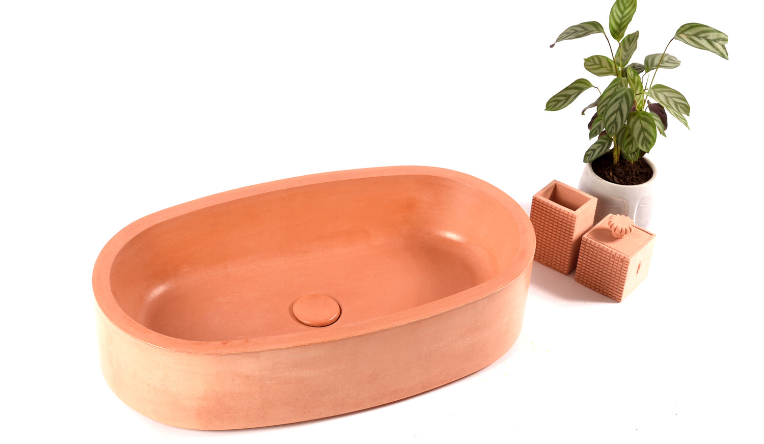 Lebek Washbasin Discolored Orange - robertotiranti.shop