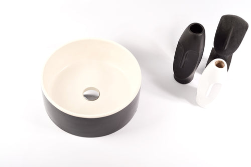 Black and White Bathroom Sink - robertotiranti.shop